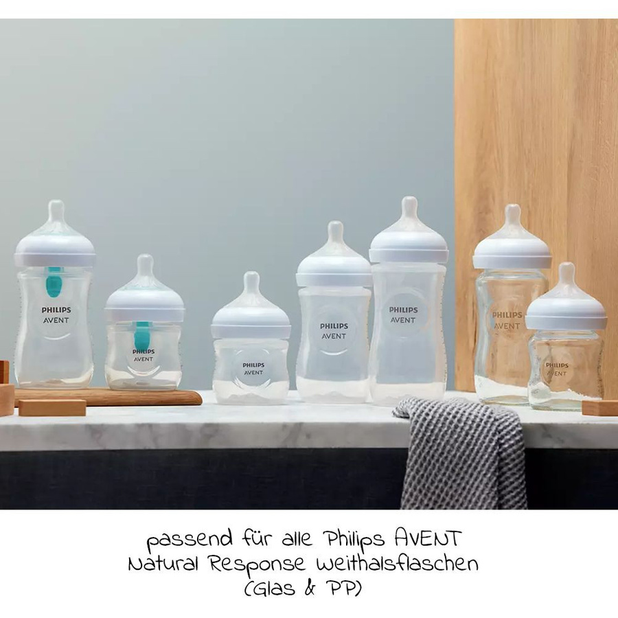 Philips Avent Natural Response Trinksauger 2er Pack aus Silikon für dickflüssige Nahrung, Stufe 6, ab 6 Monaten, BPA-frei - Bild 5