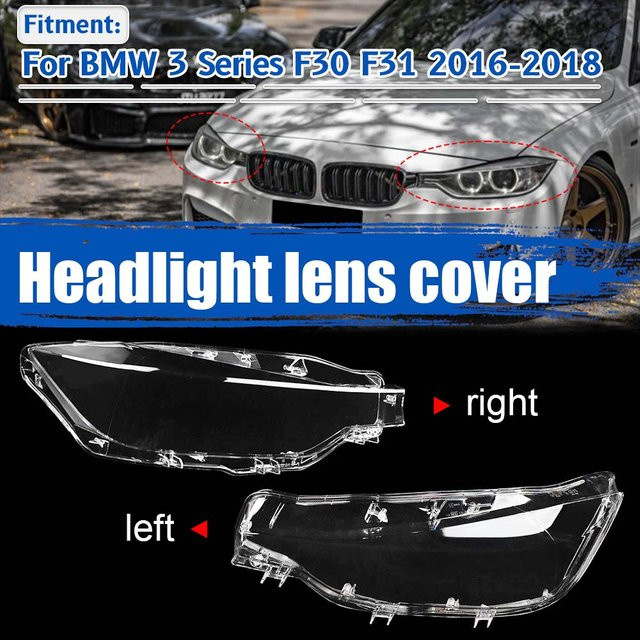 XIONGXIONG Scheinwerferabdeckung transparent für BMW 3er-Serie F30 F31 (2016–2018) - Bild 1