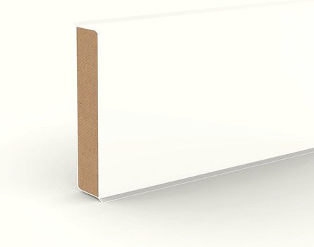 Döllken Sockelleiste Cubu Flex 60, weiß, MDF, L x H x T: 250 x 6,0 x 1,3 cm - Bild 1