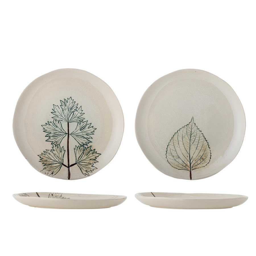 Bloomingville Tellerset naturel Aubrin Ø27 cm - 2er Set - Bild 1