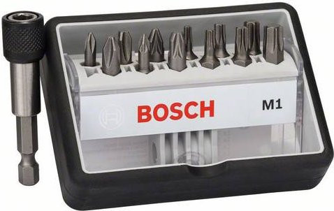 Bosch Robust Line Schrauberbit-Set M Extra-Hart 13-teilig mit PH, PZ und TX Bits - Bild 1
