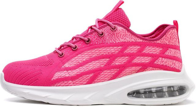 Avant-garde Sicherheitsschuhe für Damen und Herren in Pink mit Luftpolster und Stahlkappe, atmungsaktiv und leicht, Größe 45 - Bild 1