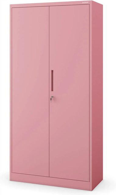 Jan Nowak Mehrzweckschrank Dawid Fresh Style Rosa, abschließbar, B/T/H: 90 x 45 x 185 cm - Bild 1