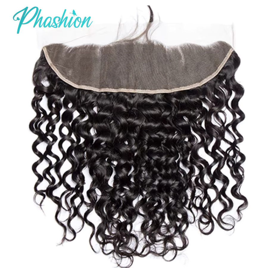 Phashion Water Wave Lace Frontal, brasilianisches Echthaar, Transparent Swiss 4x4 - Bild 2