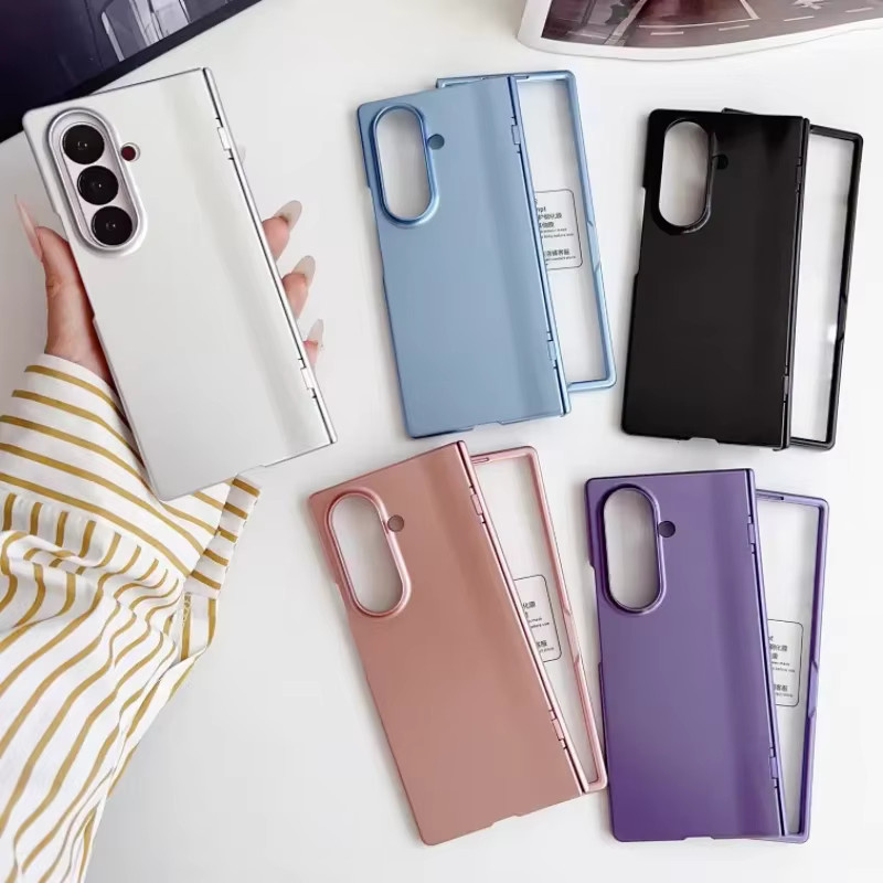 Stoßfeste Handyhülle mit Bildschirmfolie und Federscharnier für Samsung Galaxy Z Fold 7, 6, 5, 4, 3 in Blau - Bild 3