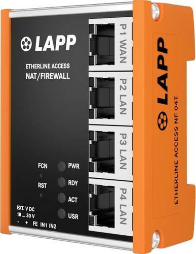 LAPP ETHERLINE ACCESS NF04T Industrial Ethernet Switch, Orange - Bild 1