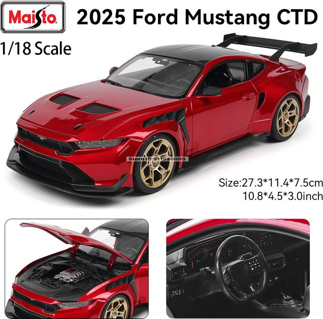 Bburago Ford Mustang, Modellauto, 1:18, Metall - Bild 1