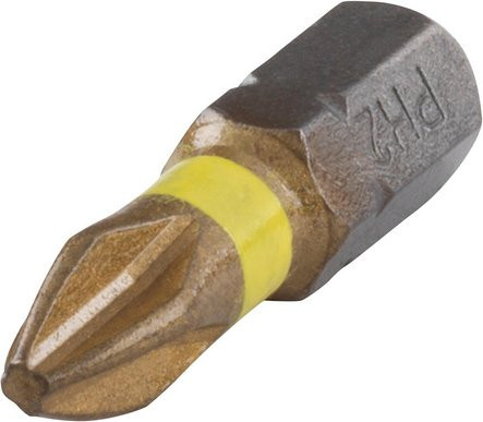 Wolfcraft Torsion-TiN-Bit PH2, 2 Stück, grau - Bild 1