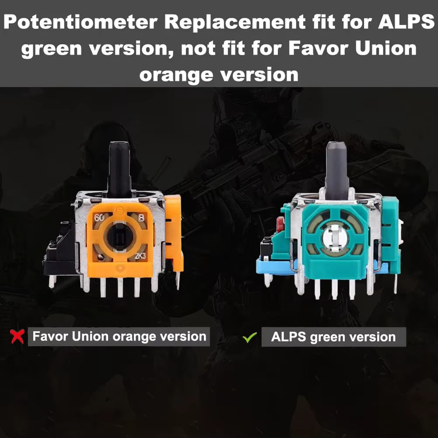 Anti-Drift 3D Thumbstick Joystick Reparatur-Set mit Schraubendreher Ersatzteile für Sony PS5 DualSense Controller 2K3 Ohm - Bild 4