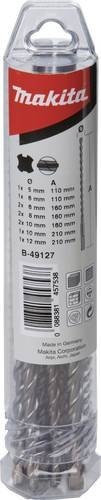 Makita SDS-Plus Stein-Spiralbohrer-Set B-49127 in Silber - Bild 1
