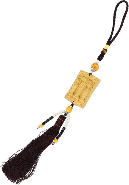 GoolRC Buddha Anhänger aus Holz in Beige als dekoratives Auto-Ornament - Bild 1