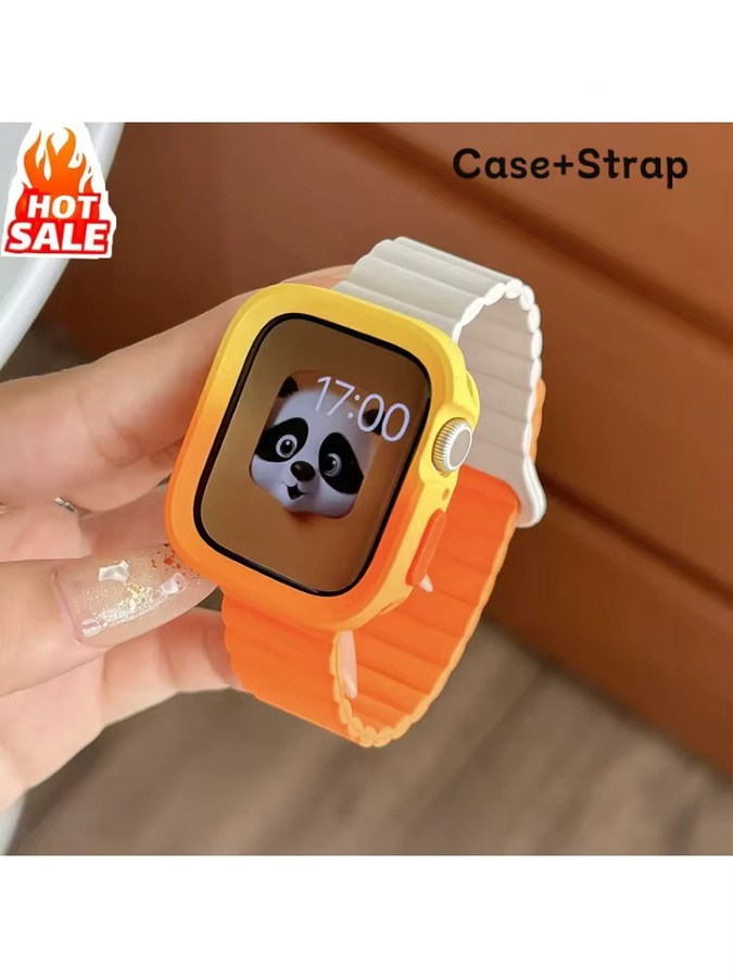 FancyWrist Uhrenarmband Silikon, magnetisch, orange - Bild 2
