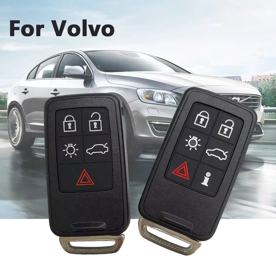 Smart Car Key Ersatz für Volvo S60 V60 V70 S80 XC70 XC60 2008-2018 Remote Keyless Case in Schwarz - Bild 2