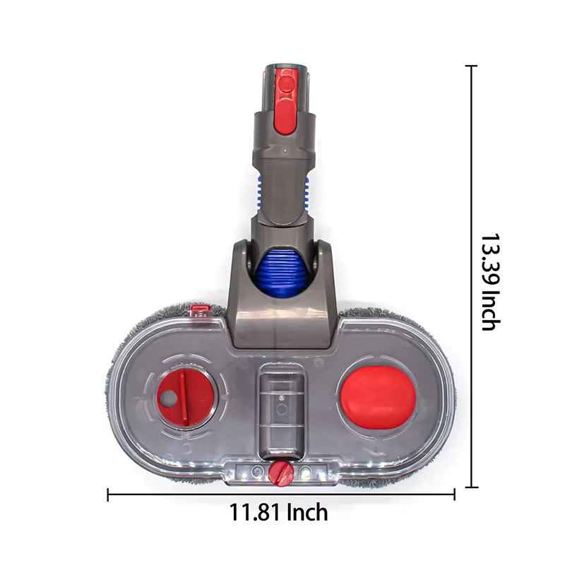 Elektrisches Moppkopf-Kit für Dyson v7 v8 v10 v11 v15 Staubsauger mit Wasserbehälter und Reinigungstuch, B/T/H: 34,0 x 30,0 cm - Bild 2