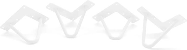 HEVVA Haarnadelbeine NEAPEL 4er Set Weiß Höhe: 10 cm - Bild 1