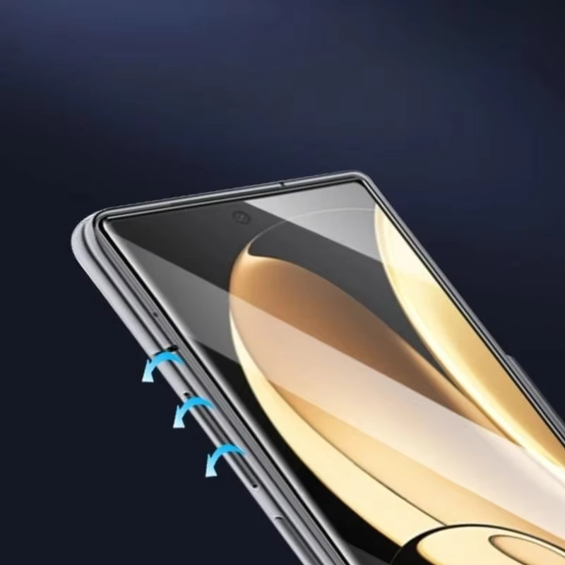 3D Gebogene Schutzfolie aus gehärtetem Glas für Honor Magic V5 V3 V2 VS3 2 V, Transparent, 9H Kratzfest und HD Klarheit - Bild 5