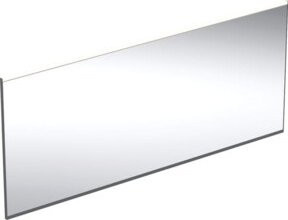 Geberit Lichtspiegel Option Plus Badspiegel mit dimmbarer LED-Beleuchtung in Warmweiß, B: 160 cm, H: 70 cm, Farbe: Aluminium - Bild 1