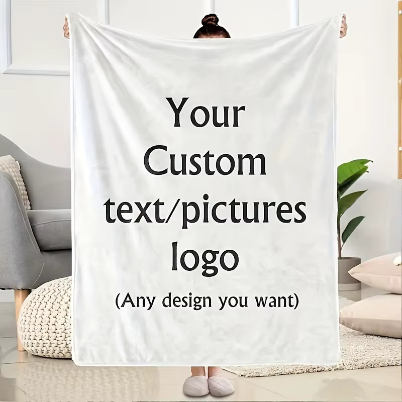 Personalisierte Fotodecke aus Flanell von SRH, weiche Erinnerungsdecke mit eigenem Foto, Mehrfarbig, B/T: 150 x 100 cm - Bild 2