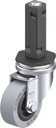 Blickle LRA-VPA 50G-EV02 Lenkrolle mit Expander in Schwarz und Grau, Rad-Durchmesser: 50 mm, Tragfähigkeit: 40 kg - Bild 1