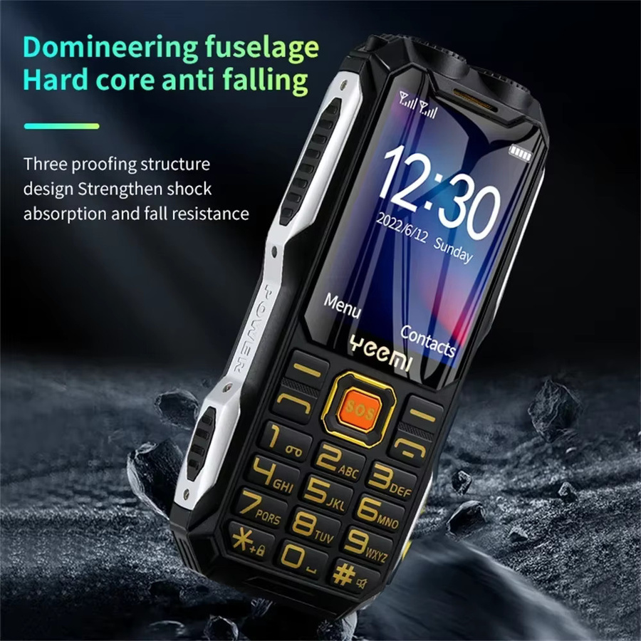 YeeMI Q8 Robustes 4G LTE Handy in Grün mit 2,6 Zoll HD Display, Wasserdicht und SOS-Funktion für Senioren mit 16800mAh Akku und großem Lautsprecher - Bild 2