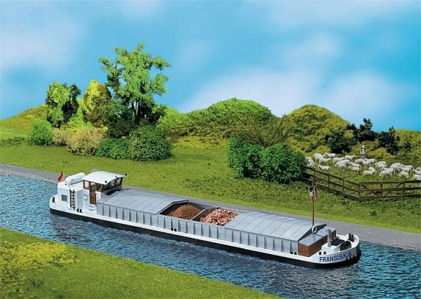 Faller Flussfrachtschiff mit Wohnkajüte, Fahrzeuge, 1:87 (Spur H0) - Bild 1