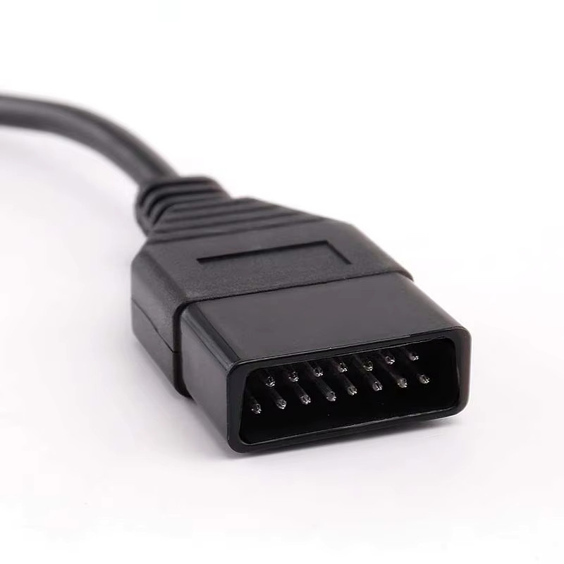 SNK NEO Geo CD Gamepad-Verlängerungskabel 15-Pin in Schwarz für Retro-Spielkonsolen - Bild 3