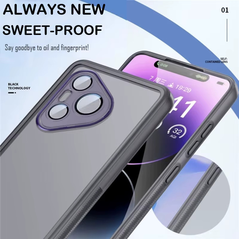 Transparente stoßfeste Schutzhülle für Huawei P50 Pro, P60, P70 Pro, P70 Ultra und P80 Pro mit Vollobjektiv-Schutz - Bild 2