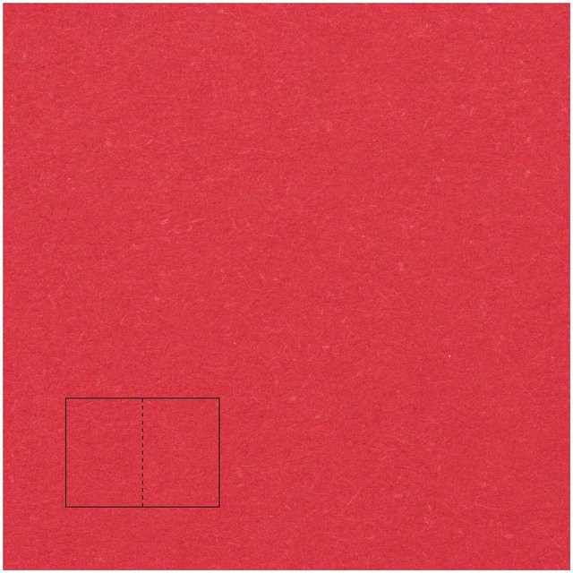Rico Design Paper Poetry Klappkarten Essentials A6 in Rot, 5 Stück - Bild 1