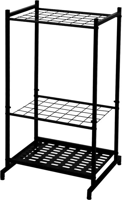 Relaxdays Gartengeräteständer aus Stahl in Schwarz, höhenverstellbar für bis zu 35 Werkzeuge, B/T/H: 76 x 43 x 39 cm - Bild 1