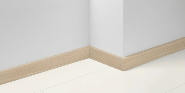 Parador Dekorsockelleiste SL 18 D145 Eiche mit Kabelkanal, Farbe: Braun/Beige, B/H/T: 220 x 7,0 x 1,6 cm - Bild 1