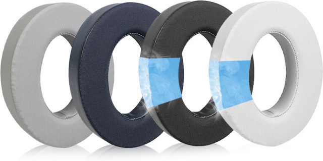 Bose 700 NC700 Ersatz-Ohrpolster aus weichem Leder in Schwarz mit zusätzlichem Kühlgel und erhöhter Dicke - Bild 1