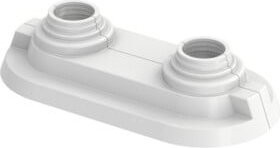 Flamco Doppelrosette HRDB 50 in Weiß für Rohrdurchmesser 14, 16, 17 und 20 mm - Bild 1