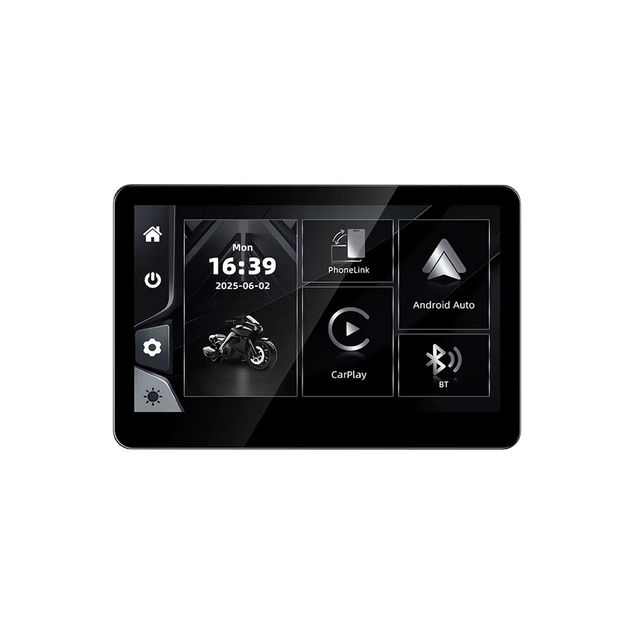 EKIY Wireless CarPlay und Android Auto GPS Motorrad-Navigation 6,2 Zoll für BMW R1200GS R1250GS R1300GS F800 F850 F900 S1000XR in Schwarz - Bild 3
