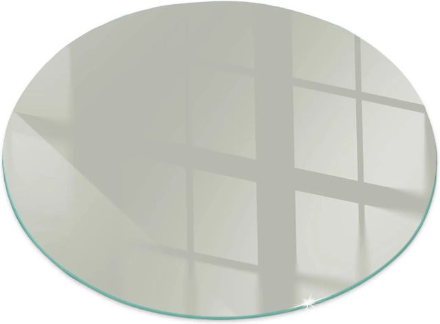 Tulup Runde Funkenschutzplatte aus Glas für Kamin und Öfen, Farbe: Grün, Durchmesser: 70 cm - Bild 1