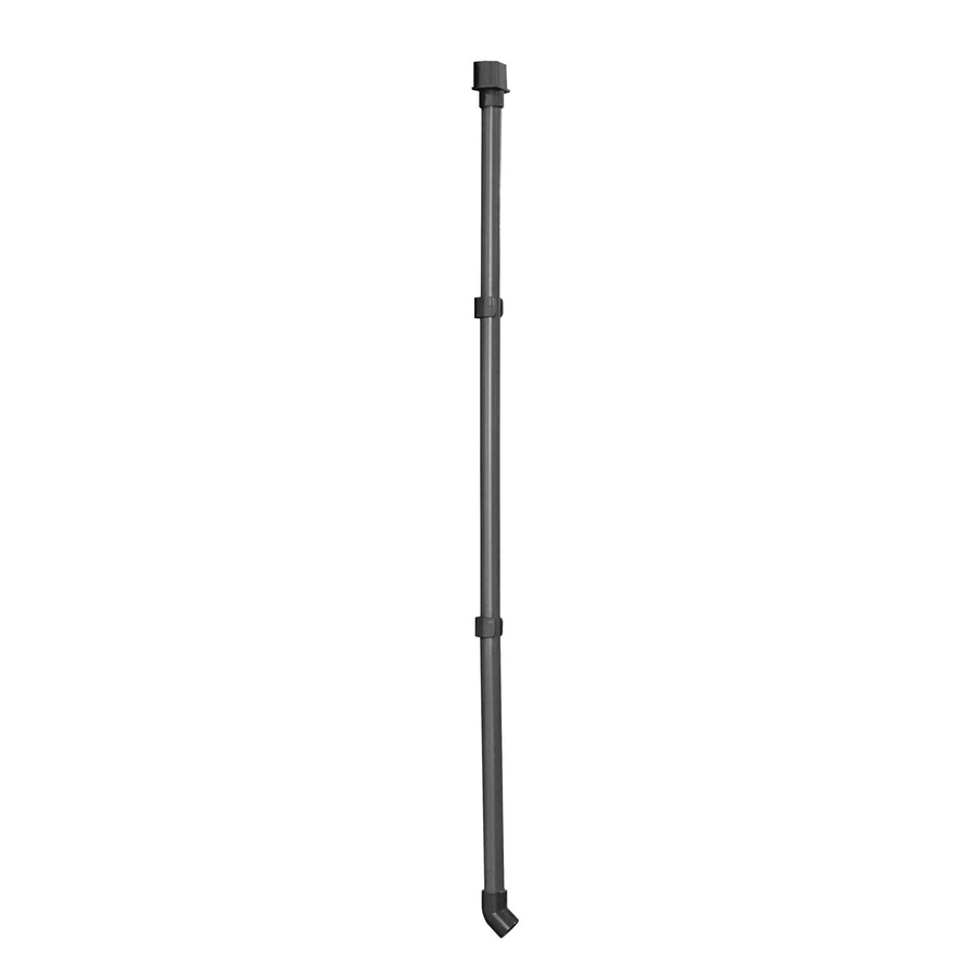 Floraworld Fallrohr-Nachrüstsatz für Gewächshäuser Grow III und Grow Big, Anthrazit, 107 cm - Bild 2