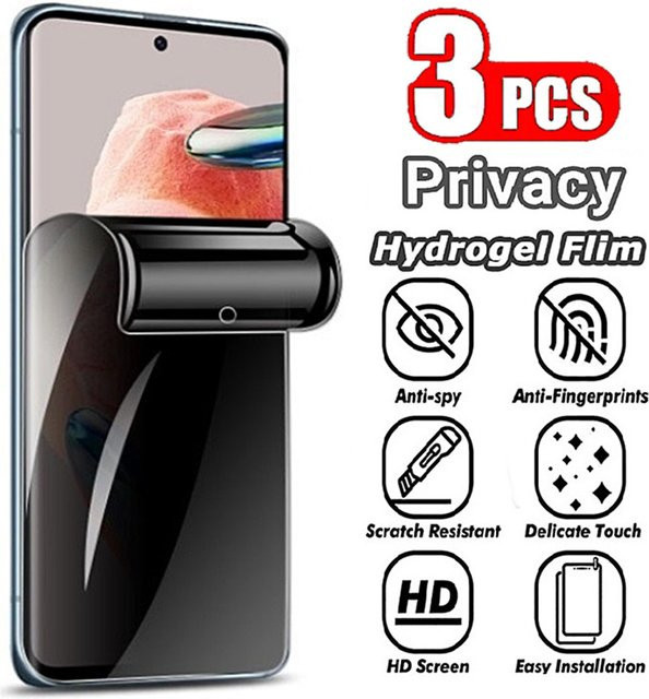 3 Stück Datenschutz-Hydrogel Displayschutzfolie für Xiaomi 17 Ultra, Redmi Turbo 5 Max, Note A3 Pro 15C und Redmi Note 15 Pro+ 4G 5G, transparent - Bild 1