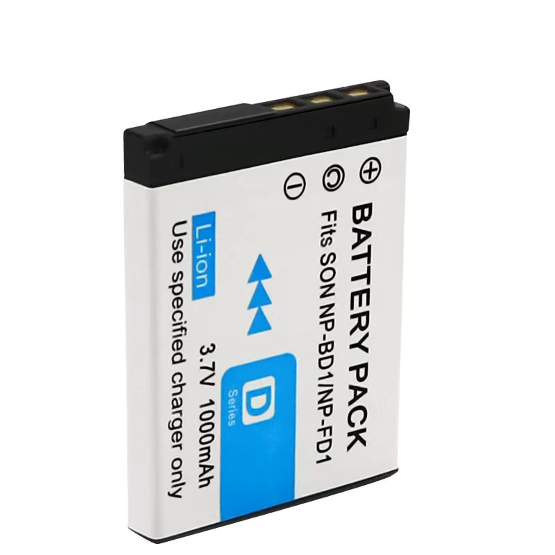 Sony Li-Ion Kamera Akku NP-FD1 NP-BD1 mit 1000 mAh für DSC T300 TX1 T900 T700 T500 T200 T77 T90 - Bild 2