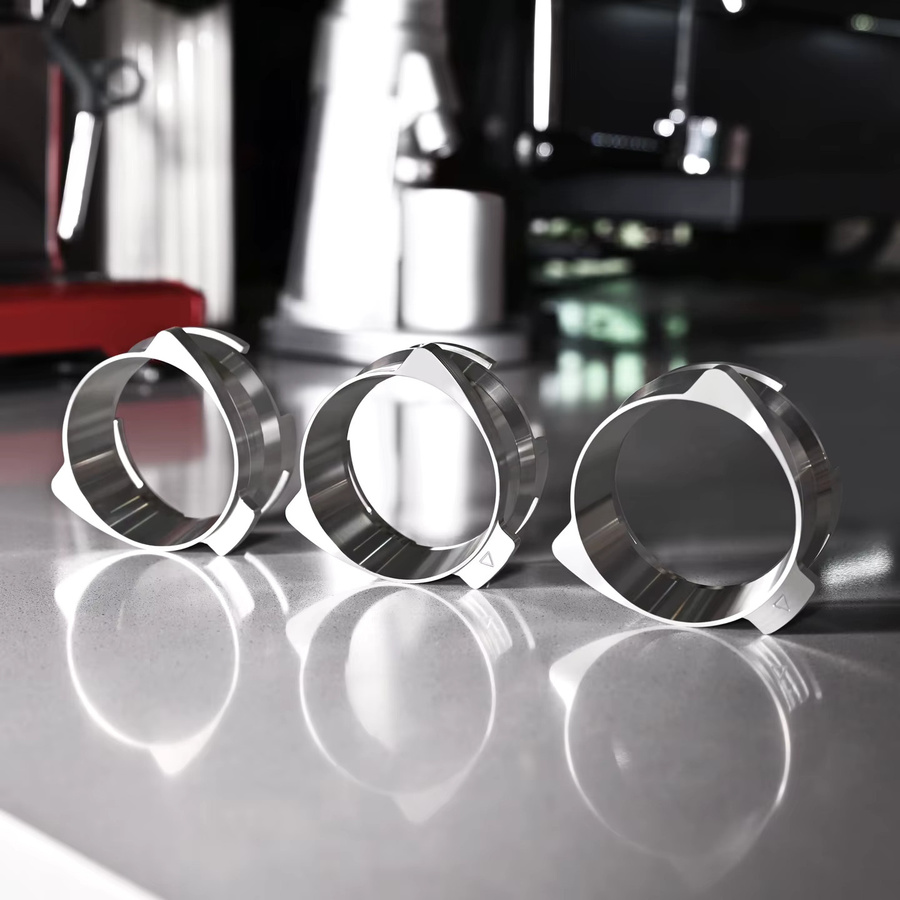 Dosierring für Kaffeemaschinen der Breville 8-Serie, 54 mm Kaffeepulver-Empfangsring aus Aluminiumlegierung in Silber - Bild 2