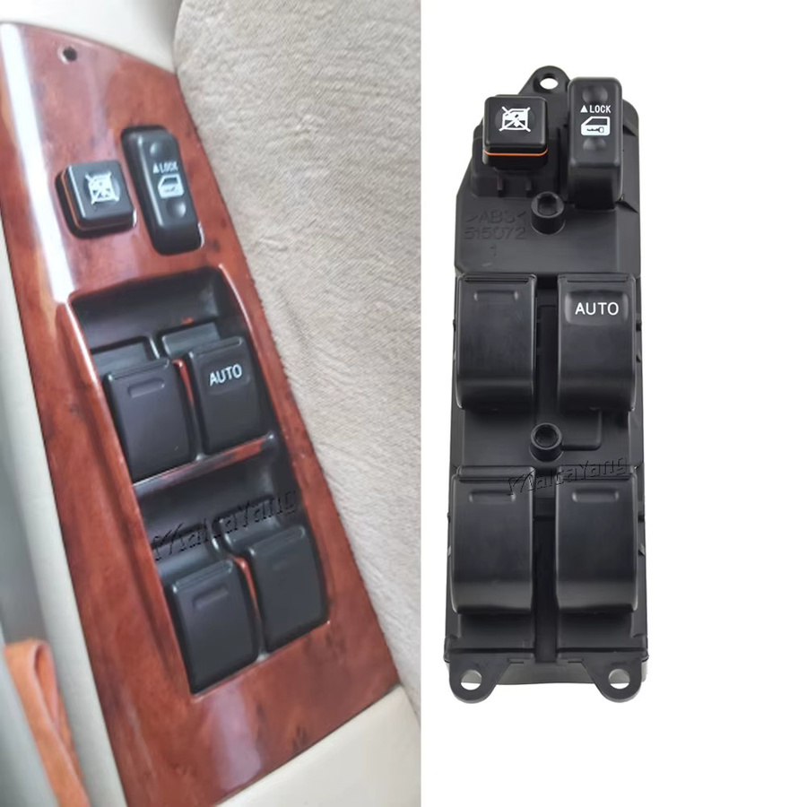 Malcayang Fensterheber Hauptschalter für Toyota Corolla NZE120 ZZE121 ZZE122, Schwarz, LHD/RHD, 84820-12470 84820-12480 - Bild 3