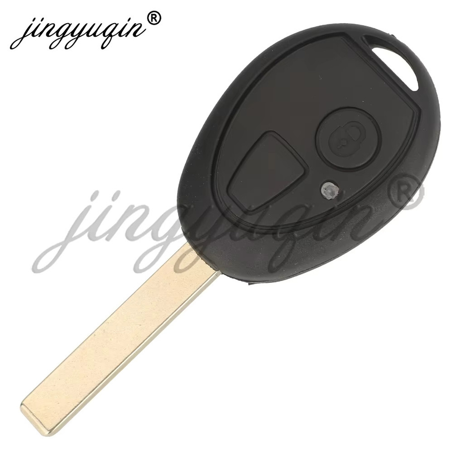 Jingyuqin Auto-Fernbedienungsschlüssel für BMW Mini Cooper R50 R53 und Land Rover Discover, 315/434 MHz, PCF7931AS mit Codeetikett, Schwarz - Bild 2
