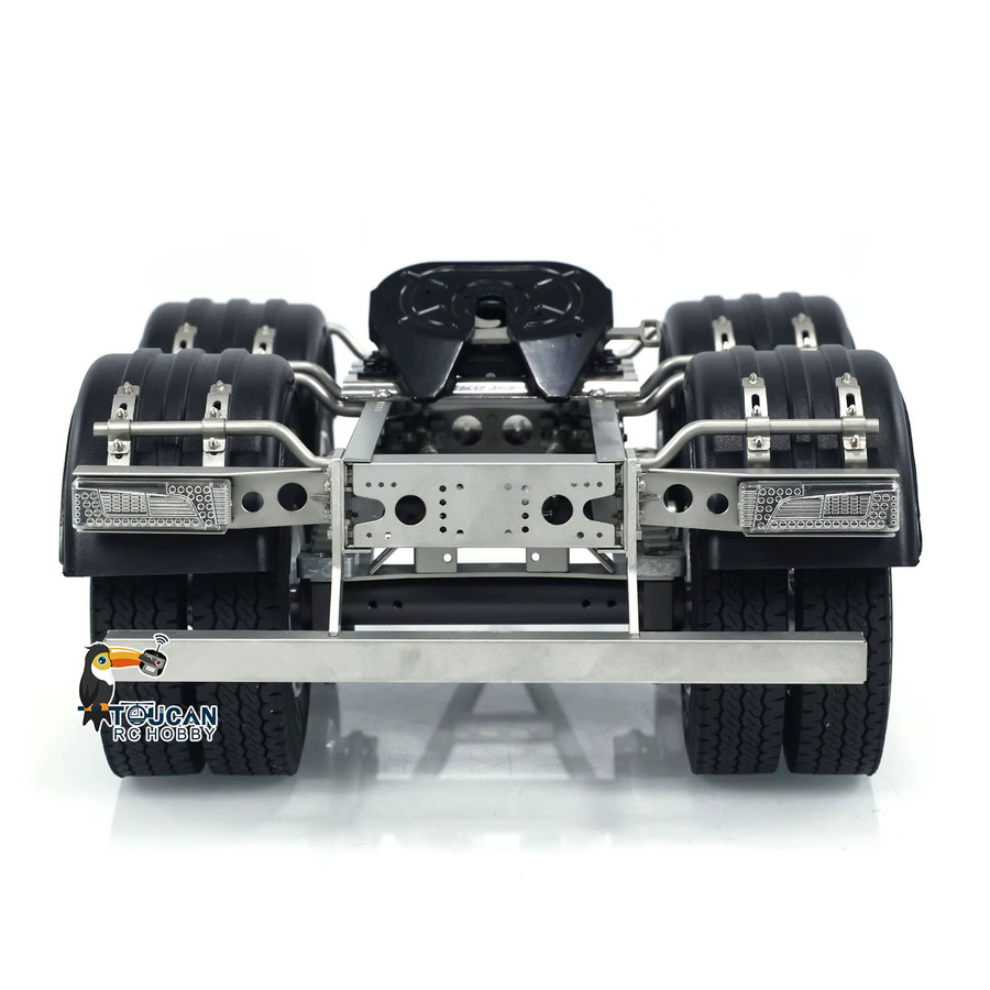 Wheelfun RC Metallanhänger, 1:14, 2-Achsen, ferngesteuert, DIY Modell - Bild 2