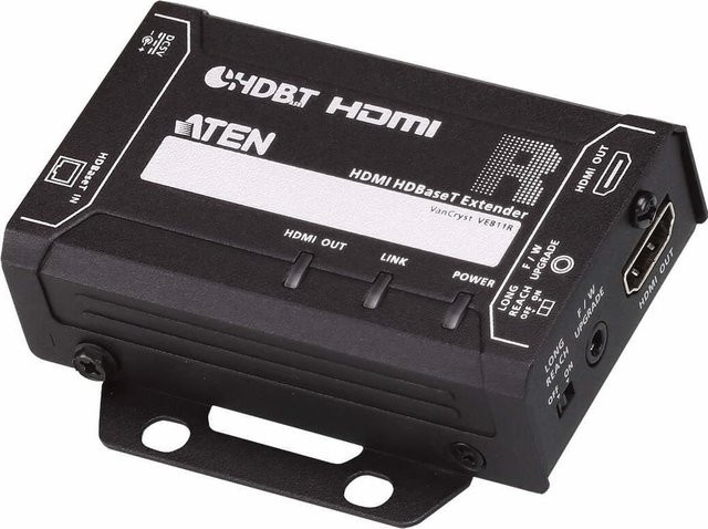 ATEN VE811R HDMI HDBaseT Receiver in Schwarz für 4K UHD Video und Audio mit bis zu 100 m Reichweite - Bild 1