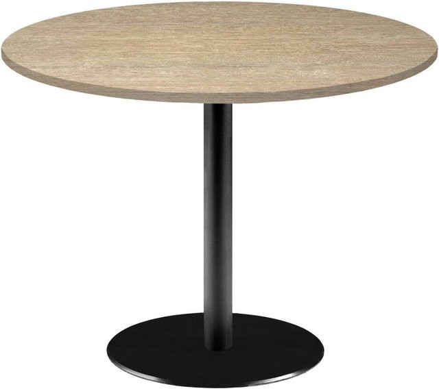RestooTab Tisch Rome XL rund, Eiche/Hellbraun, Höhe: 75 cm, Durchmesser: 120 cm - Bild 1