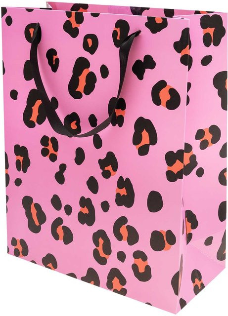 Rico Design Paper Poetry Geschenktüte Acid Leo in Pink, B/T/H: 26 x 32 x 12 cm - Bild 1