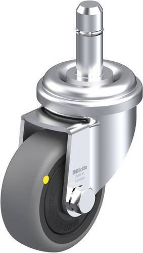 Blickle LRA-TPA 50KF-ELS-ES Lenkrolle aus Kunststoff und Stahl in Grau, Silber und Schwarz mit einem Rad-Durchmesser von 50 mm und einer Tragfähigkeit von max. 30 kg - Bild 1