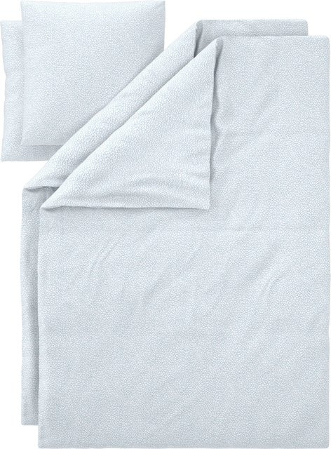 LIVARNO Bettwäsche CVC Renforcé mit Blumenmuster in Weiß, Set bestehend aus 2 Deckenbezügen (135 x 200 cm) und 2 Kissenbezügen (80 x 80 cm) - Bild 1