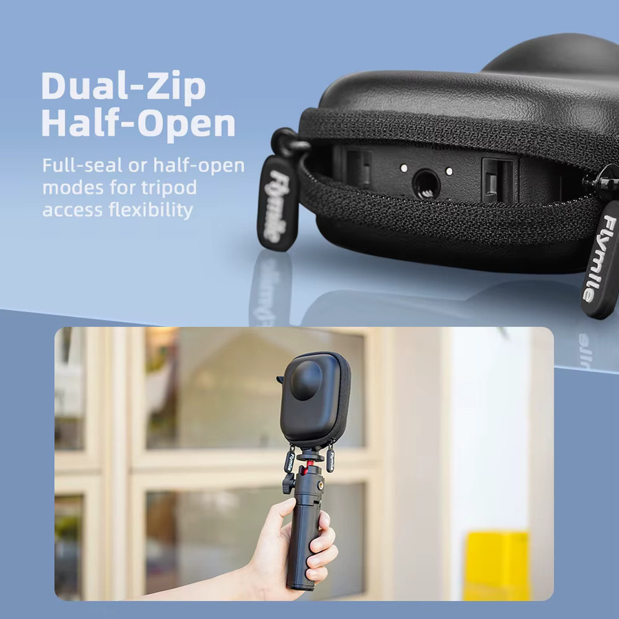 Flymile Osmo 360 Tragetasche in Schwarz als Schutzhülle und Aufbewahrungstasche für DJI Osmo 360 Zubehör - Bild 2
