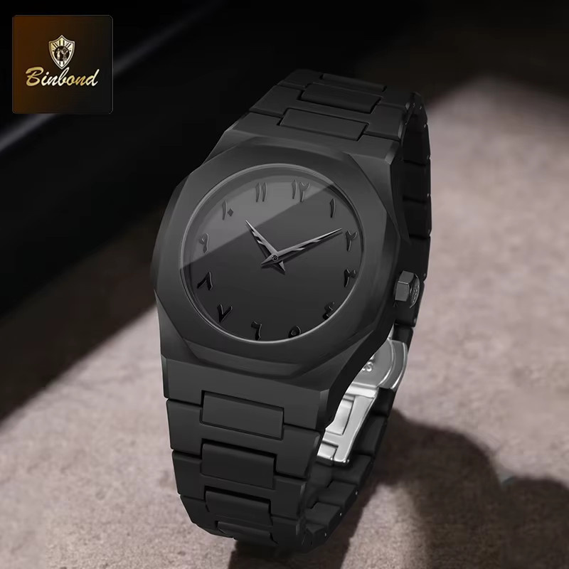 BINBOND Digitaluhr, Quarz, Schwarz, Herren - Bild 2