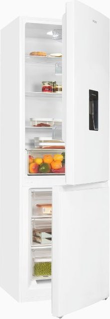 Exquisit Kühl-Gefrierkombination KGC5320-95-E-WS-040C in Weiss, Freistehendes Bottom-Gerät mit LED-Innenbeleuchtung und Standard-Frischezone, B/T/H: 60,0 x 60,0 x 185,8 cm - Bild 1