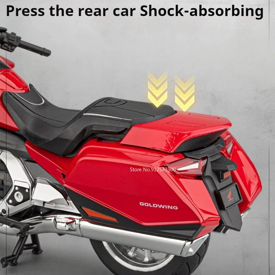 RMZ city Honda Gold Wing GL1800 Motorradmodell, 1:12, mit Musik und Licht - Bild 2